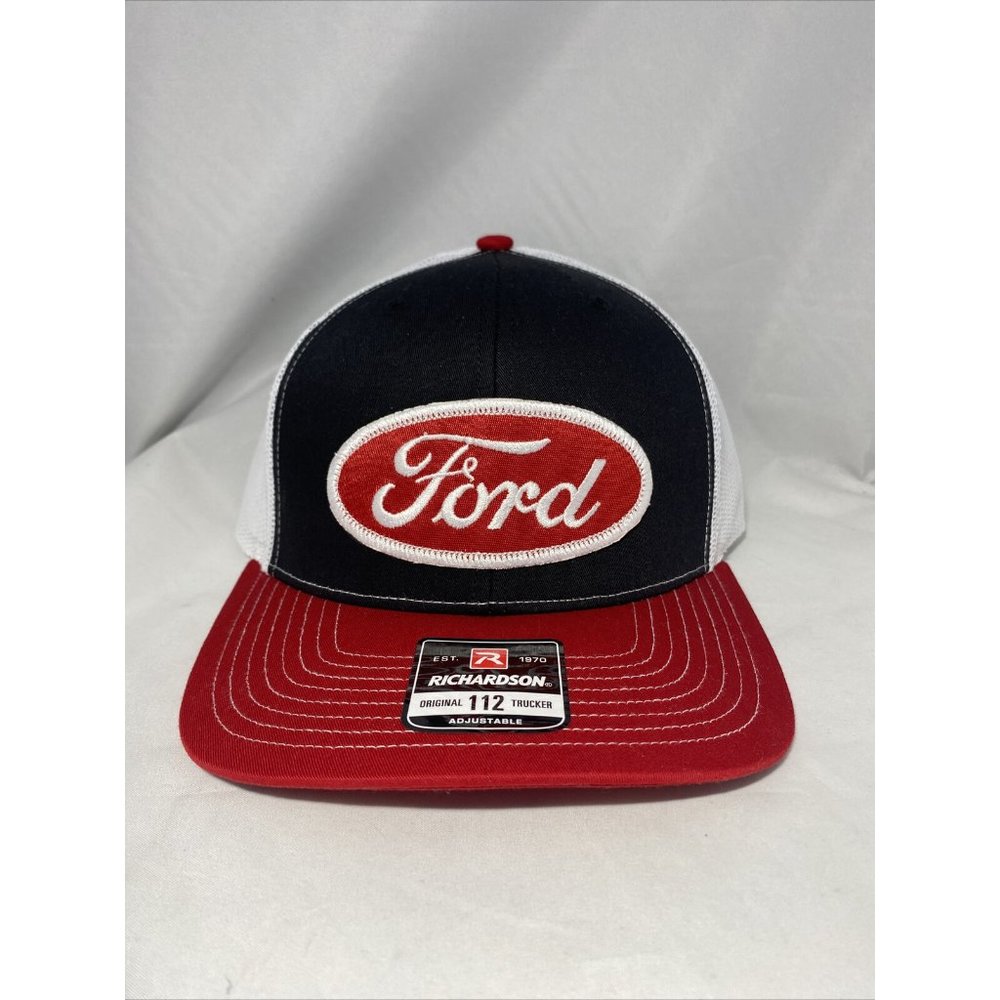 Ford Hat, Ford Vintage Trucker Hat, Ford Logo Patch on Mid-Crown Richard…